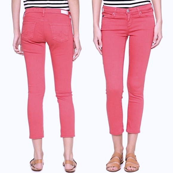 Ag Adriano Goldschmied Denim - AG Coral Jeans Mid-Rise Cigarette Crop